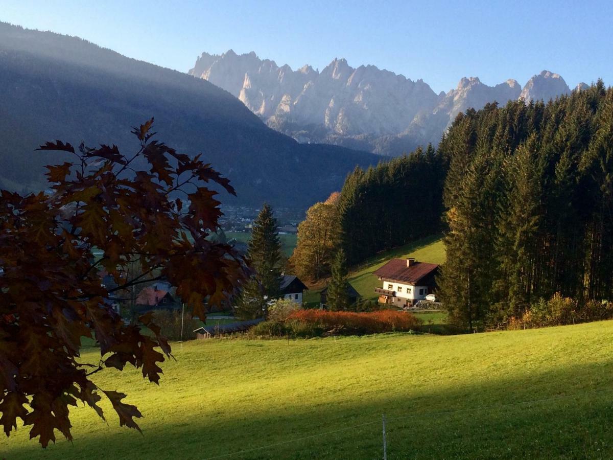 Ferienwohnung Dachstein Mountainview Gosau Exterior foto